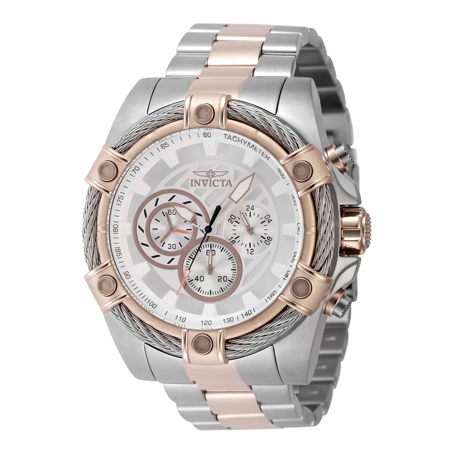 InvictaMen's 48869 Bolt Quartz VD54 Silver Dial Watch